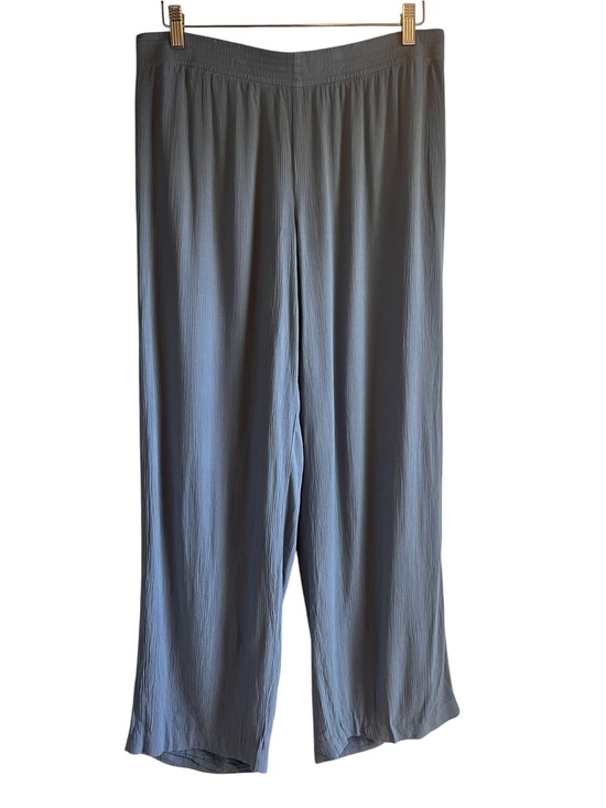 Babaton Pants - Babaton Light Blue Wide-Leg elastic waist casual pants Sz L excellent condition